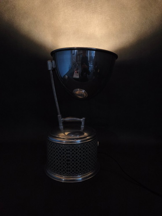 Image 1 of Lampe solaire médicale industrielle Bauhaus, lampe de table, Tchécoslovaquie des années 1930