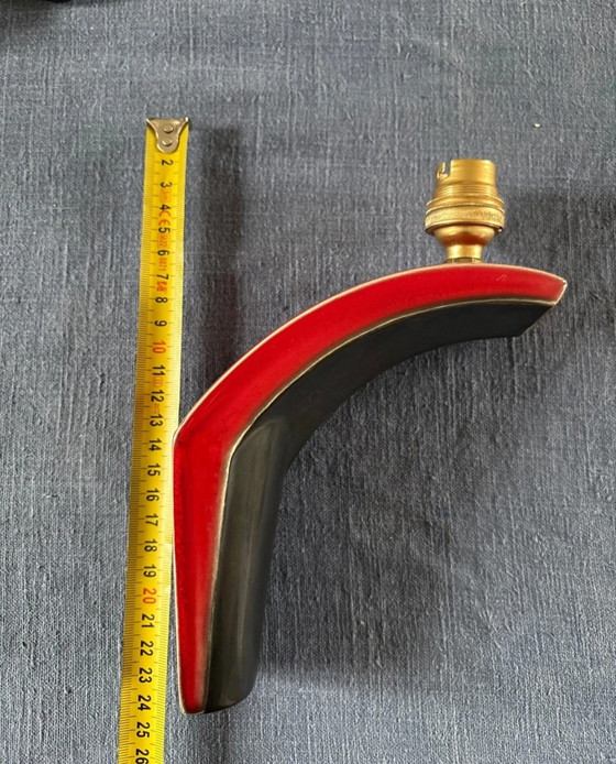 Image 1 of Art Deco ceramic wall lights from the 1950s and 60s