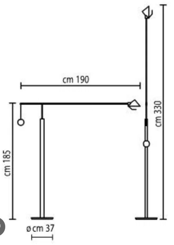 Image 1 of XXL design vloerlamp ‘Nestore Terra’ - Artemide