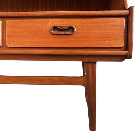Image 1 of Mid-century Van Teeffelen Wébé Deens design highboard kast teak Van Teeffelen Wébé 1960's
