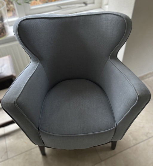 light blue seating furniture