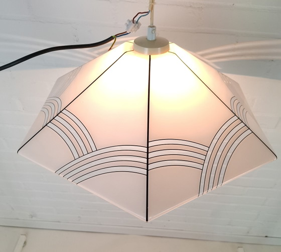 Vintage hanglamp acryl jaren 70 heksenhoed – Hanglampen, Plastic (photo 7 of 11)