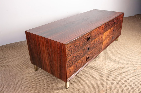 Image 1 of Große dänische Kommode aus Palisander, 6 Schubladen, von Erik Brouer für Brouer's Mobelfabrik