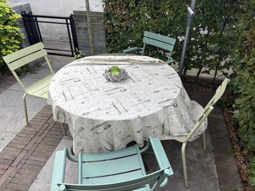 4x Sillas de jardín Fermob Luxemburgo – tuinstoelen, rvs