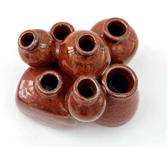 Image 1 of Sculptural ceramic vase composition – studio ceramics, circa 1960s/70s