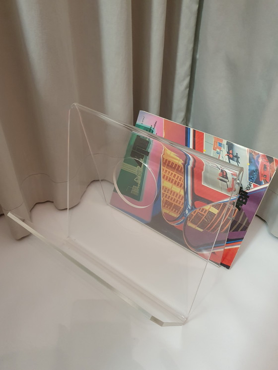 Image 1 of Magazine rack Plexi Vintage 80s