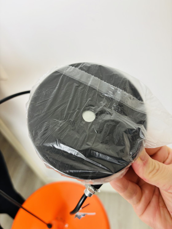 Image 1 of lampada a sospensione arancione a più livelli, design danese anni '70