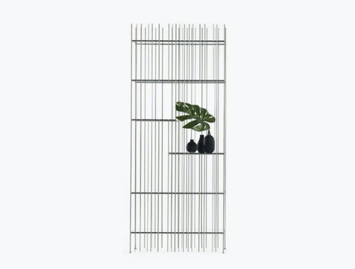 2X MOGG METRICA PARETE UNA LIBRERIA IN METALLO E VETRO