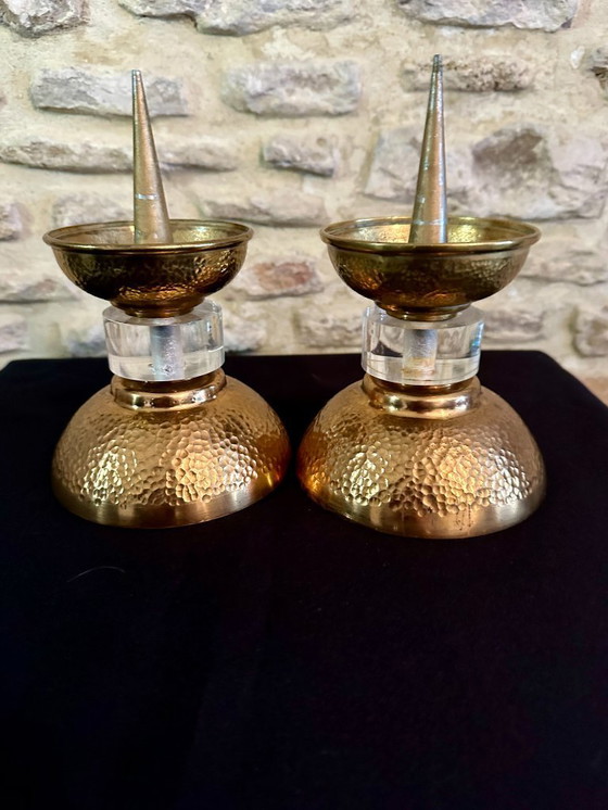 Image 1 of PAIRE DE PIQUE CIERGE ART DECO
