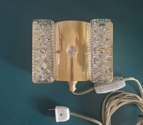 Image 1 of Applique vintage Vitrika. Laiton/verre