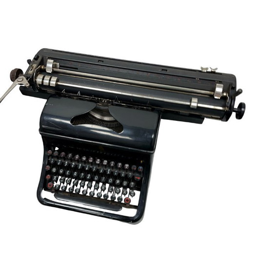 Image 1 of Antique Olympia M10 wide carriage typewriter from the 1930s/40s.