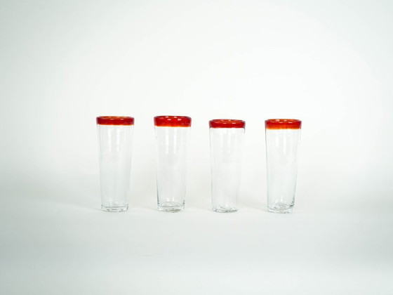 Image 1 of Set di quattro bicchieri, design italiano, anni '70, made in Italy