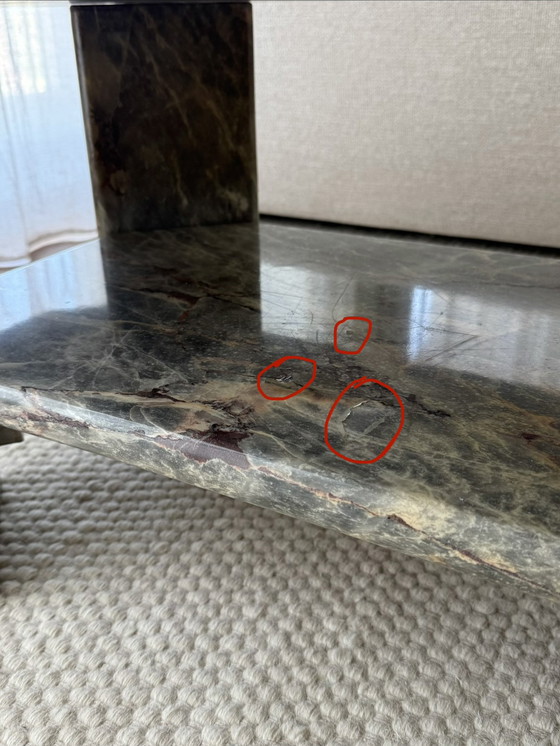 Image 1 of Vintage marble coffee table