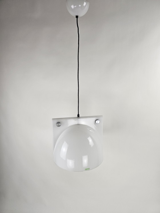 Modell Orion Hängelampe von Ermanno Lampa und Sergio Brazzoli für Guzzini – Pendelleuchten, Plastic, Vintage (photo 6 of 10)