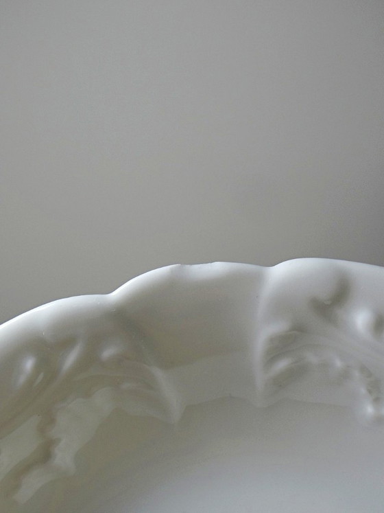 Image 1 of Limoges L&Cie Lafarge 12-piece dessert service in white porcelain, 1960s