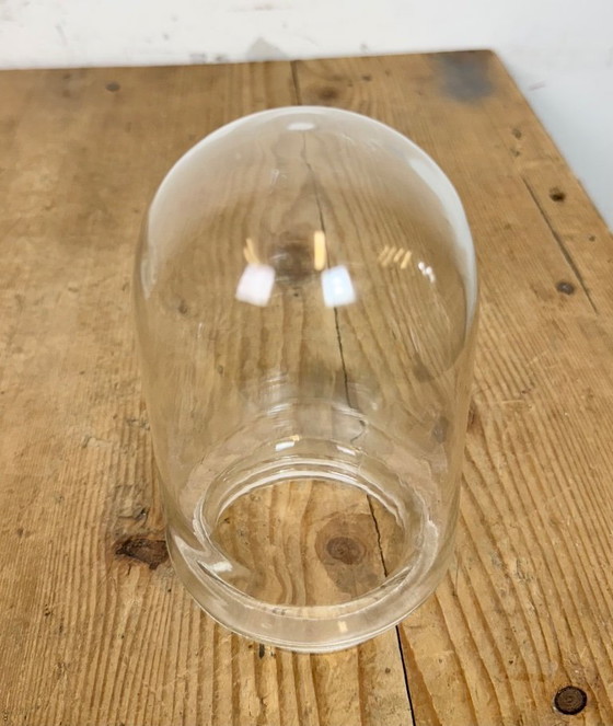 Image 1 of Vintage White Porcelain Wall Light with Clear Glass, 1960s