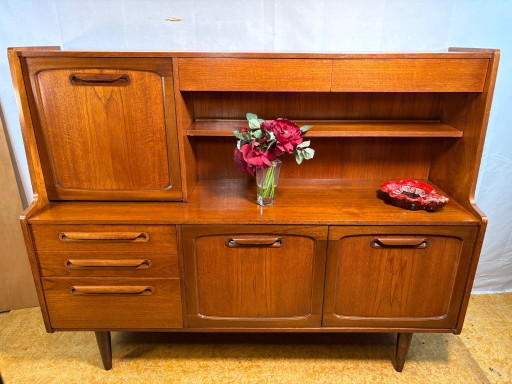 Mid-Century Modern Stonehill Stateroom Teak Highboard – 1960
