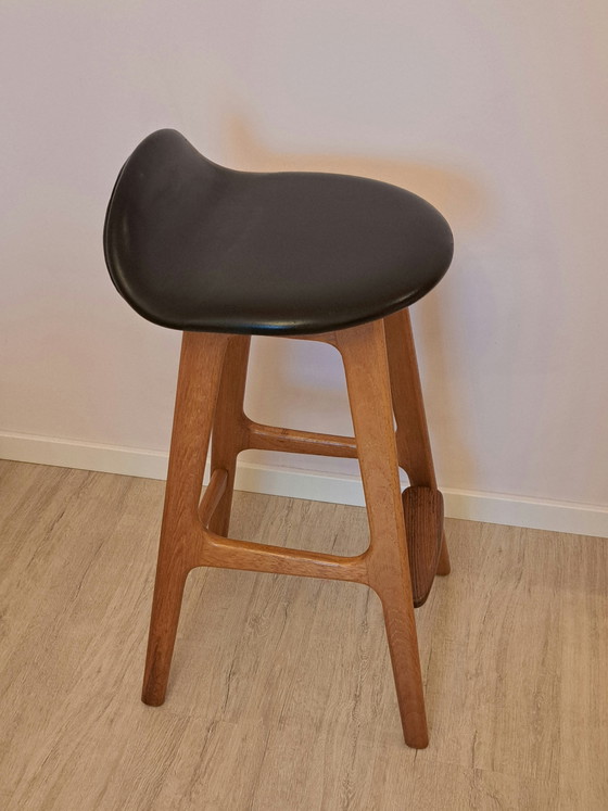 Image 1 of Originele Erik Buch OD-61 barkruk – Teak – O.D. Møbler Denemarken – Mid-Century Modern