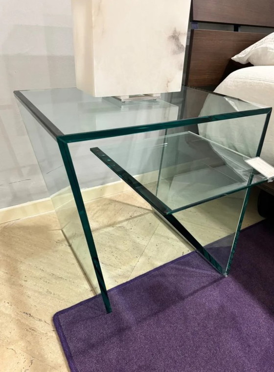 Image 1 of Mesa de centro Zen de Tonelli Design en cristal extratransparente.