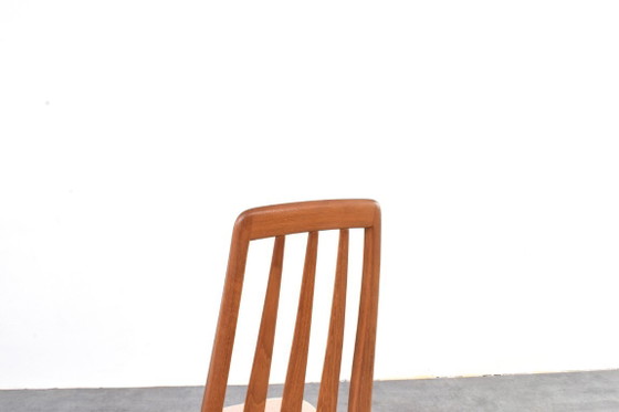 Image 1 of Sillas de comedor Mid-Century de teca y lana Eva de Niels Koefoed para Koefoed Hornslet, años 60. Juego de 4