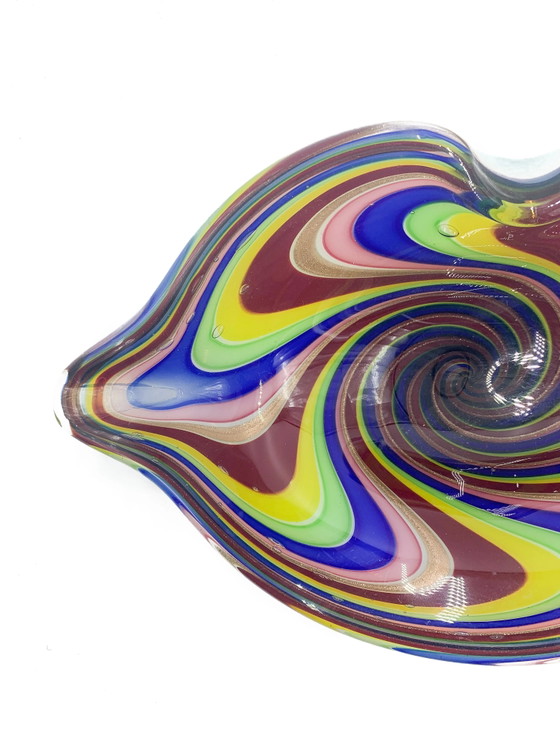 70s Multicolored Murano Glass Catchall, Decorative Objects, Multi Color (photo 4 of 4)