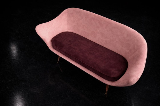 Image 1 of Vintage Mid-Century Space Age Velours Loungeset van Paged, 1972, set van 3