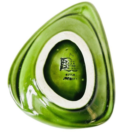 Image 1 of GARDET CHAMPAGNE Chigny les Roses cendrier vert vintage années 1970