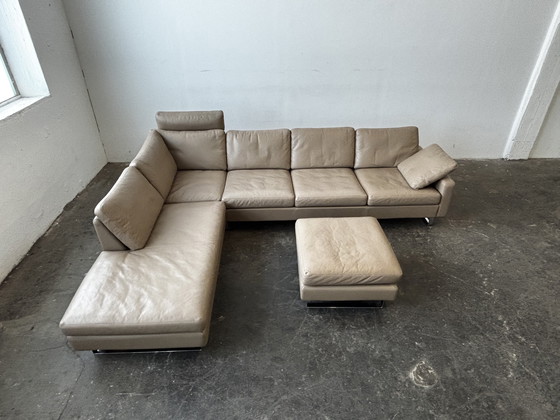 Image 1 of COR Conseta Designer Sofa Couch Corner Sofa Leather Taupe Original Price €20,000