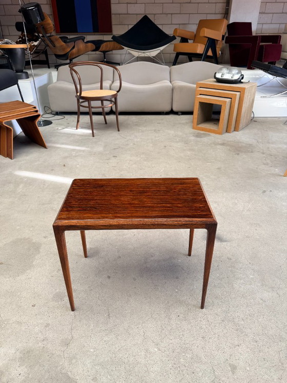CFC Silkeborg rosewood Side table, Johannes Andersen (stock: 2) (photo 8 of 12)