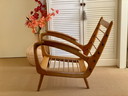 Fauteuil vintage Mid Century De Ster Gelderland Design en teck