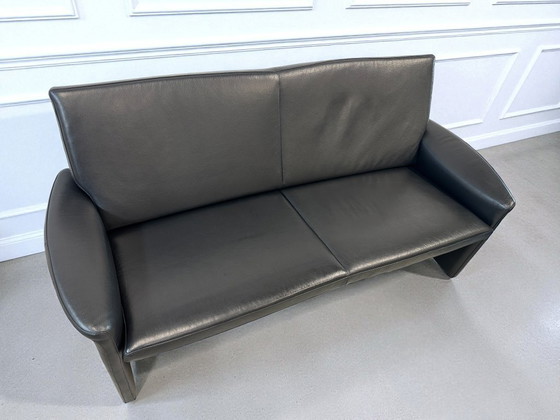 Image 1 of Leolux Antipode bank– zwart leer