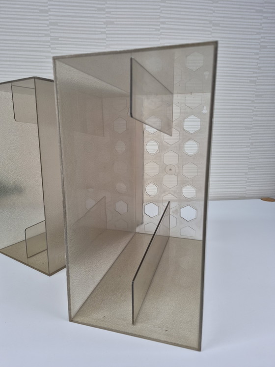 Vintage BOA Inter (2) LP holder/vinyl rack/record bin. – Shelving unit, Plastic (photo 6 of 12)