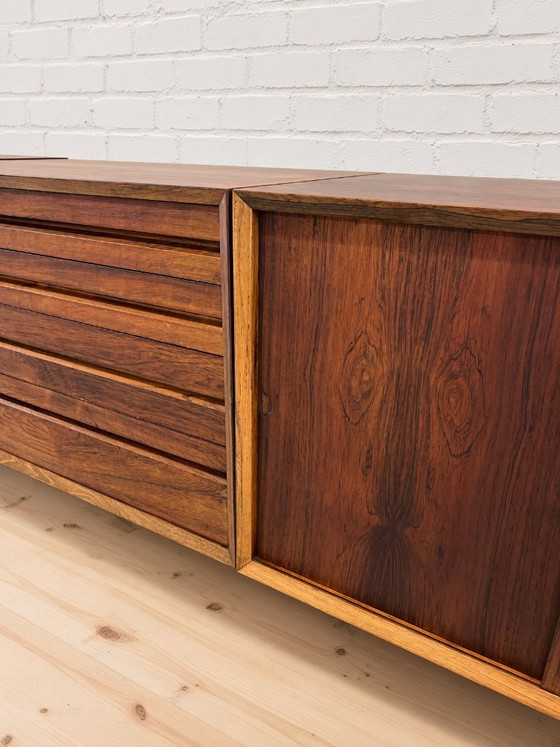 Poul Cadovius Floating Wall Mounted Rosewood Sideboard by CADO, 1960s. (photo 6 of 13)