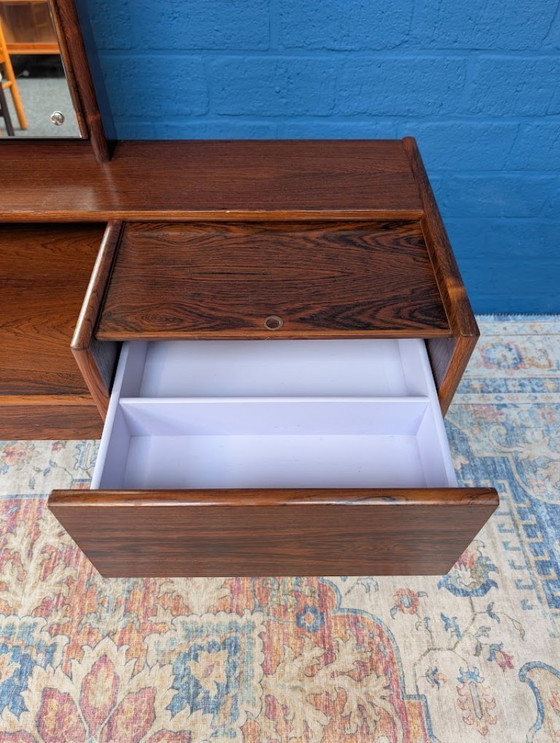 Image 1 of Vintage kaptafel met kruk, Melvin Mikkelsen Møbler, Denemarken, jaren 60