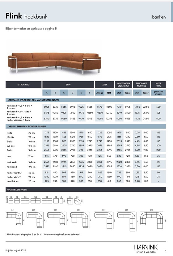 Harvink Flink Ecksofa - 264 x 185 cm – Wolle (photo 5 of 5)