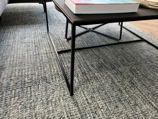 Handloom Carpet Jojo, Color Aqua
