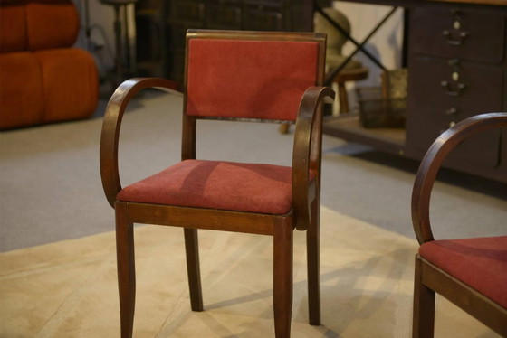 Paire de Fauteuils Bridge années 60 – Velours, Vintage (photo 4 of 9)