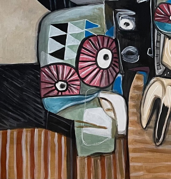 Image 1 of Don Kosta - Derrière le masque XXL Acrylique sur toile