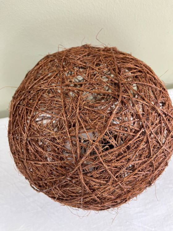 Vintage ball pendant light – Pendant lamps, Wicker, Rattan (photo 5 of 6)