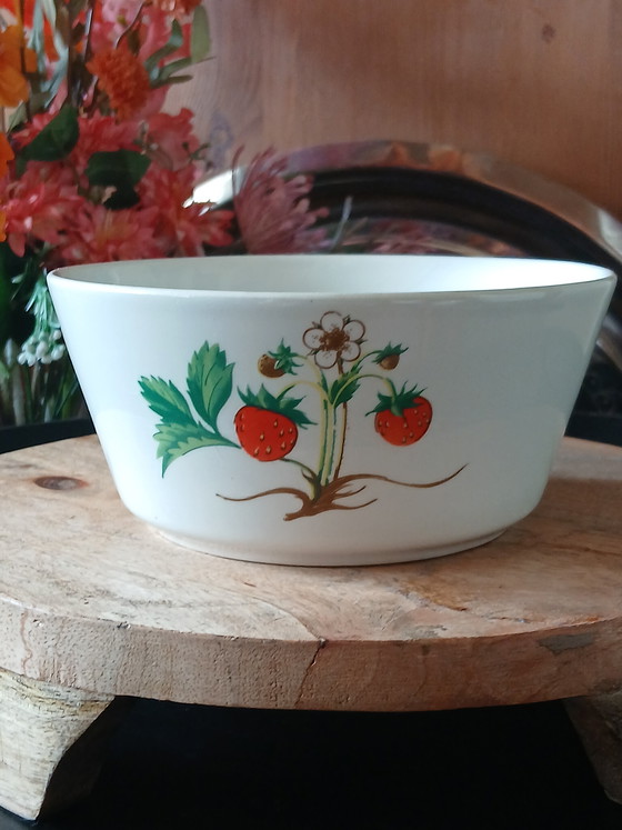 Image 1 of Prachtige Vintage Set Ditmar Urbach Aardbeien kommen (3-delig)