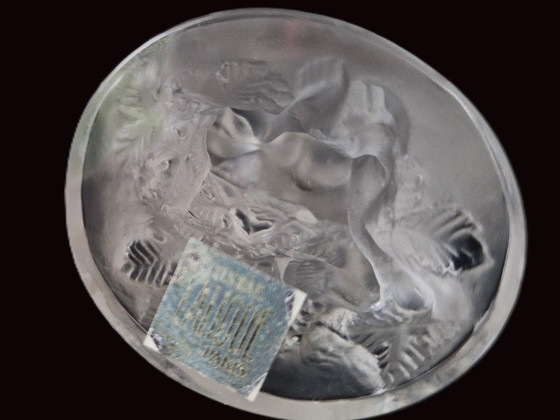 Image 1 of Lalique - Glassculptuur Pan en Diana