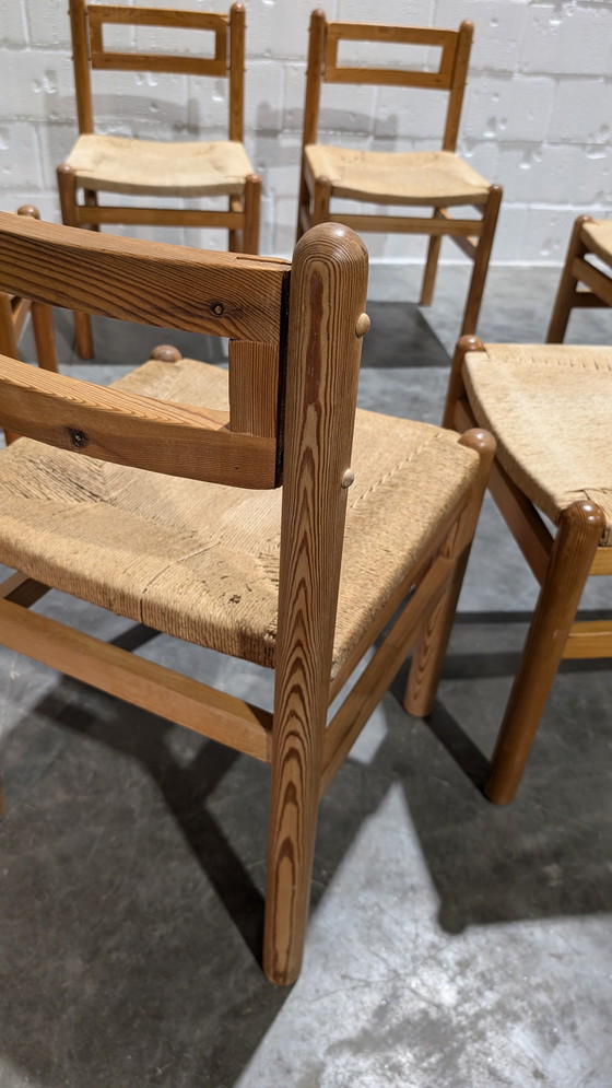 Image 1 of Brutalist Chairs Pinewood And Papercord 