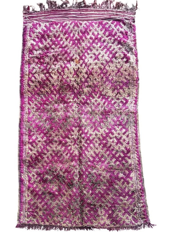 Image 1 of Large Vintage Moroccan Talsint Rug 200x410 cm – Handmade Berber Wool Rug 