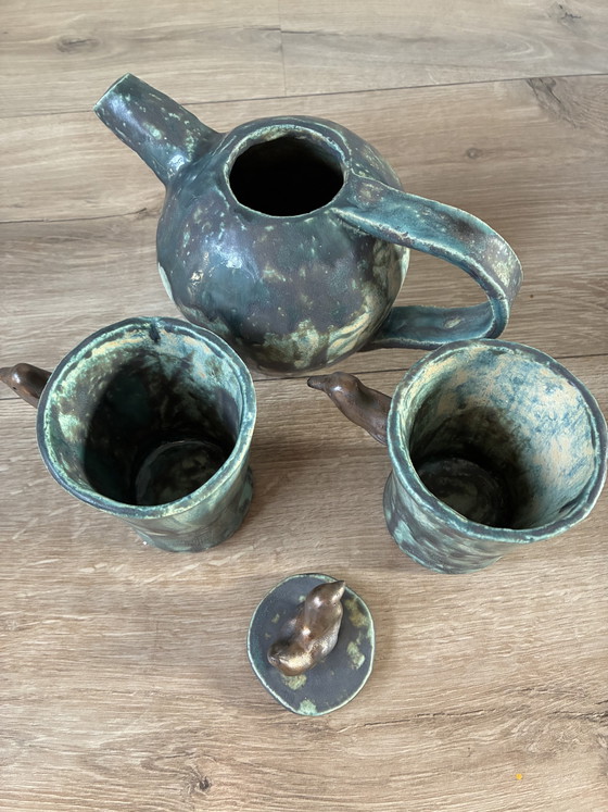 Image 1 of Handgefertigtes Keramik-Teeservice