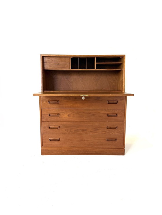 Image 1 of Vintage Danish Teak Desk, Arne Wahl Iversen '60