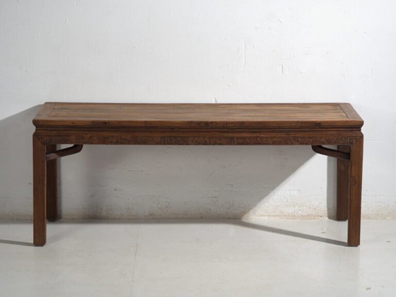 Antique long bench table in pine wood – China, circa 1900 – Dining tables (photo 18 of 40)