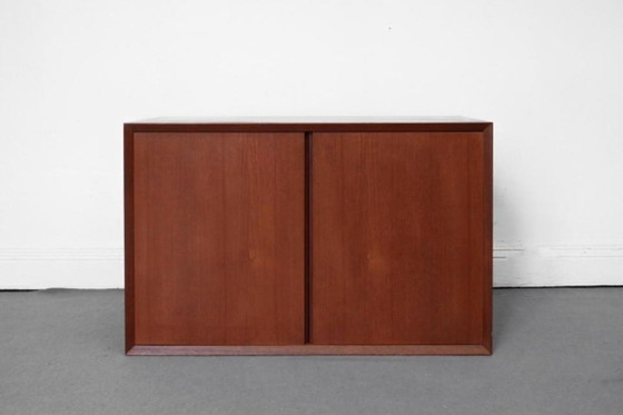 1/6 Poul Cadovius Royal System Cabinet Shelf Teak 1960s, Shelving unit, Metal, Wood, Brown, Vintage (photo 16 of 20)