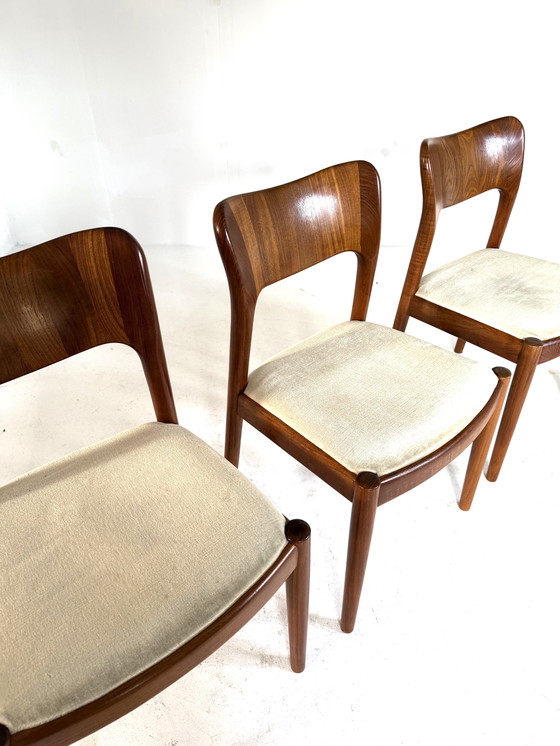Image 1 of 4x dining room chair model 'Ole', Koefoeds Hornslet '70