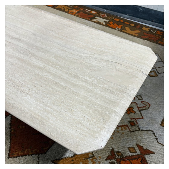 Image 1 of Travertine coffee table