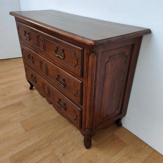 Image 1 of Vintage rustic wooden chest of drawers